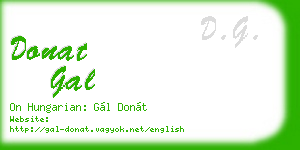 donat gal business card