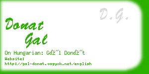 donat gal business card